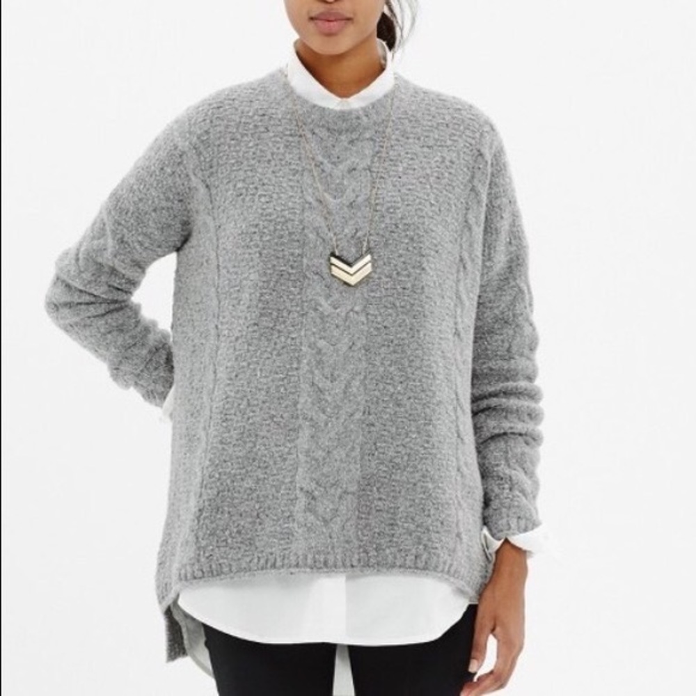 Madewell Easy Cable Pullover Sweater
